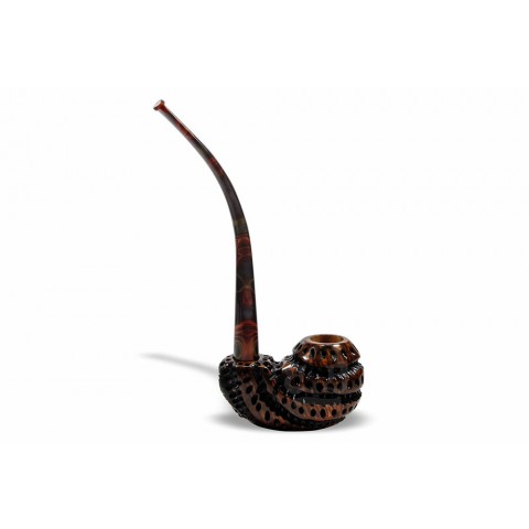 Cachimbo Maestro Briar Churchwarden Piteira Acrílico